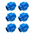 thumbnail image 1 of Uxcell 6Pcs 3/4" Unión Acoplamiento Accesorio de Tubo (Enchufe x Enchufe) Adaptador de Unión Deslizante Schedule 40, O-Ring de EPDM, Azul, 1 of 6