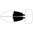 thumbnail image 2 of Rvinyl Window Tint Kit Compatible with Porsche Taycan 2020-2022 - Back Precut Kit - 5%, 2 of 8