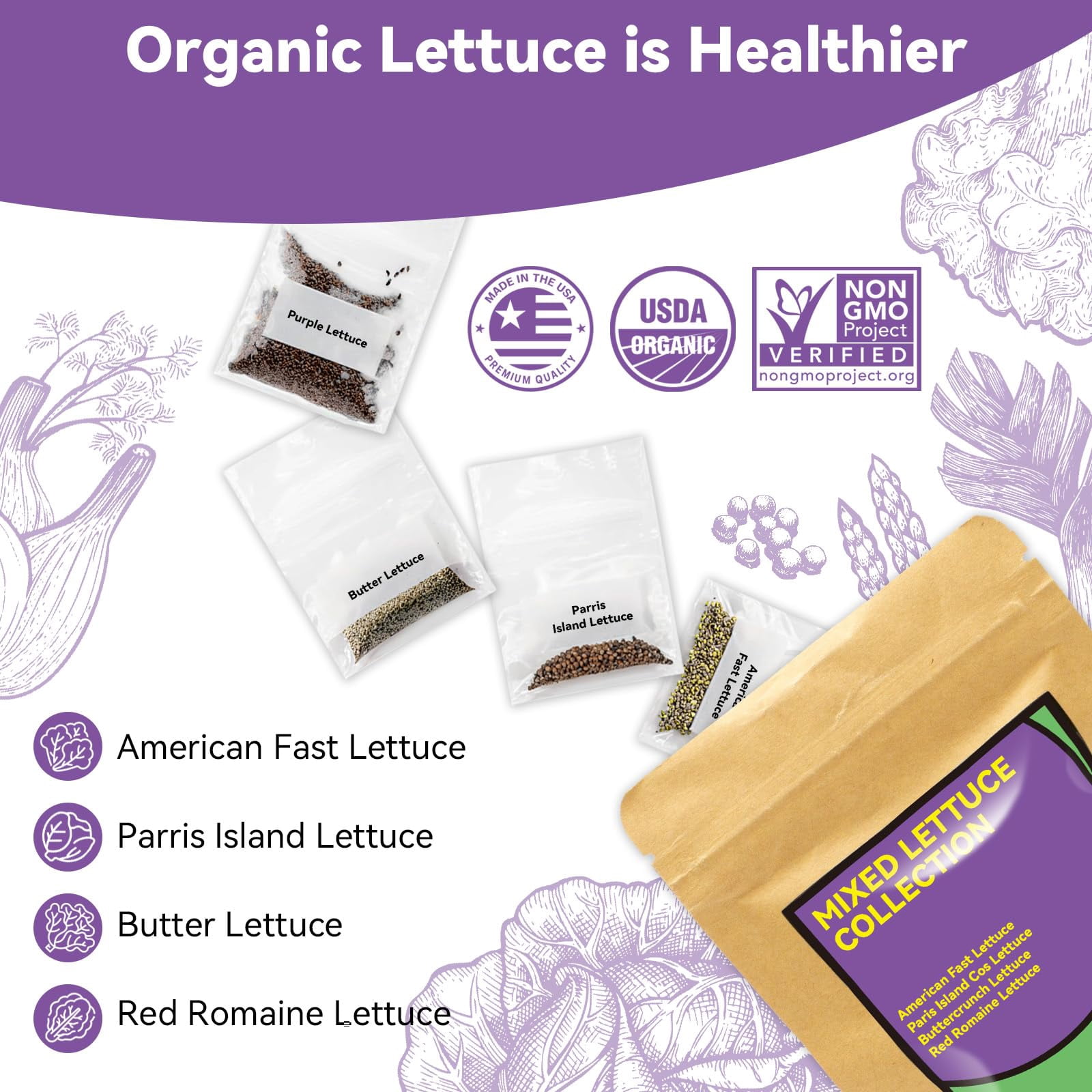 Plant Growing Kit Lettuce 12Pod for Hydroponic Systems