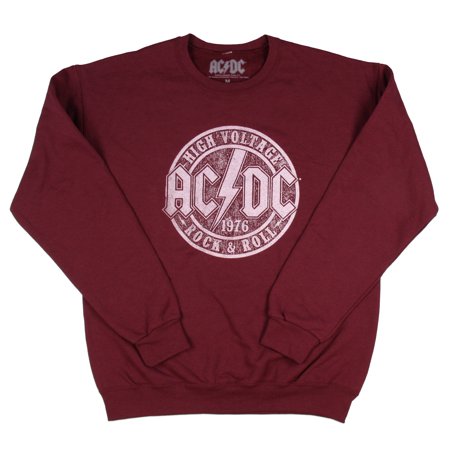 Acdc High Voltage Rock And Roll 1976 Mens Pullover Sweatshirt Large Walmart Canada