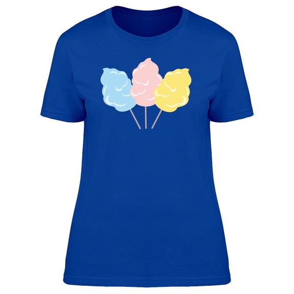 Three Cotton Candies Design T-Shirt Women -Image by Shutterstock, Female Large