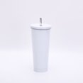 thumbnail image 1 of Termo portátil de acero inoxidable 304 con pajita de doble capa para exteriores, taza de café al vacío para automóvil, 1 of 4