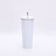 thumbnail image 1 of Termo portátil de acero inoxidable 304 con pajita de doble capa para exteriores, taza de café al vacío para automóvil, 1 of 4