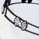 thumbnail image 4 of Accesorios para el cabello para vestido, diadema de Metal de doble capa con flores y banda de cristal nupcial, 4 of 5