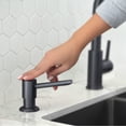thumbnail image 5 of Stylish Single Handle Ht 12 ⅝” Matte Black Kitchen Faucet with Soap Dispenser K130NS01N, 5 of 10