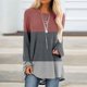 thumbnail image 1 of Pntutb Mujeres Moda Casual Socket Impreso Manga Larga Cuello Redondo tops Pntutb Pntutb-1883, 1 of 5