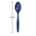 thumbnail image 2 of Party Central Reusable Solid Party Spoons - 6.75" - Navy Blue - Club Pack of 600, 2 of 2