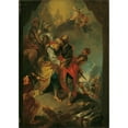 thumbnail image 2 of Franz Anton Maulbertsch 11x14 Black Ornate Wood Framed Double Matted Museum Art Print Titled: Farewell to the Apostle Peter and Paul Before Their Martial Death (Before 1767), 2 of 5