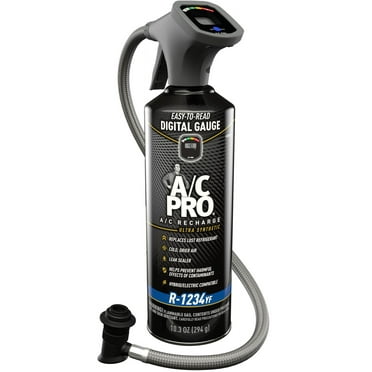 A/C Pro R-1234YF AC Refrigerant Kit with Digital Gauge - 10.3 OZ