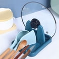 thumbnail image 3 of Spoon Rack Kitchen Foldable Pot Lid Rack Spoon Rack Cutlery Storage Rack Suitable for Fork Spatula Rack Pot Lid Rack Cutlery Storage Rack(Color:Green), 3 of 5