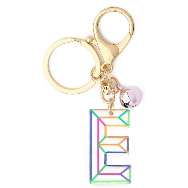 Letter Keychain,26 Letters A-Z Decorative Letter Keychain,Name Keychain for Women Girls Men Teenager Gift