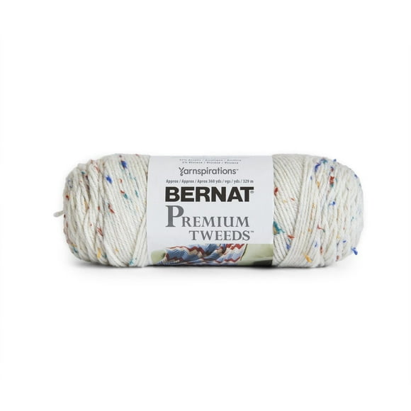 "Bernat® Fil Premium Tweeds™, Fibres Mélangées #4 Moyennes, 7oz/198g, 360 Yards" Fil moyen de fibres mélangées #4