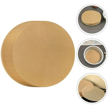 HONMEET Replaceable Baking Paper Parchment Light Brown 100 Sheets 9 Inches