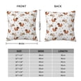 thumbnail image 2 of Pofeuu Rabbit And Squirrel Print Double-sided plush pillowcase Square Throw Pillow Covers Pillows Cover for Living Room Bedroom Sofa Couch Cushion Cover（No pillow core）-18"x18", 2 of 7