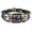 1, variant on Alloy Bracelet Punk Style Decorative Vintage Faux Leather Alloy Bracelet for Tourism Memorial