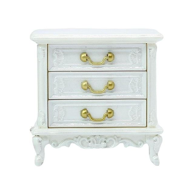 HILABEE Meubles miniatures Échelle 1:12 Garde-Robe de Maison de Poupée 3 Couches