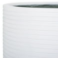 thumbnail image 3 of SAFAVIEH Nardo 23" x 23" x 18" Cylinder White Ficonstone Solid Plant Pot, 3 of 7