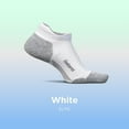 thumbnail image 3 of Feetures Elite Max Cushion No Show Tab Ankle Socks - Sport Sock with Targeted Compression - New White, S (1 Pair), 3 of 8
