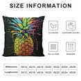 thumbnail image 5 of Chilfamy  Pineapple Decorative Throw Pillow Cover, Rainbow Tropical Fruit Pineapple Double-Sided Pillow Case Couch Pillow Cushion Covers Pillowcase for Men Woman 22x22in, 5 of 5