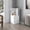 White, variant on Corner Bar Cabinet with Natural Oak Finish and Bottle Rack for Beverage Storage in Living Spaces