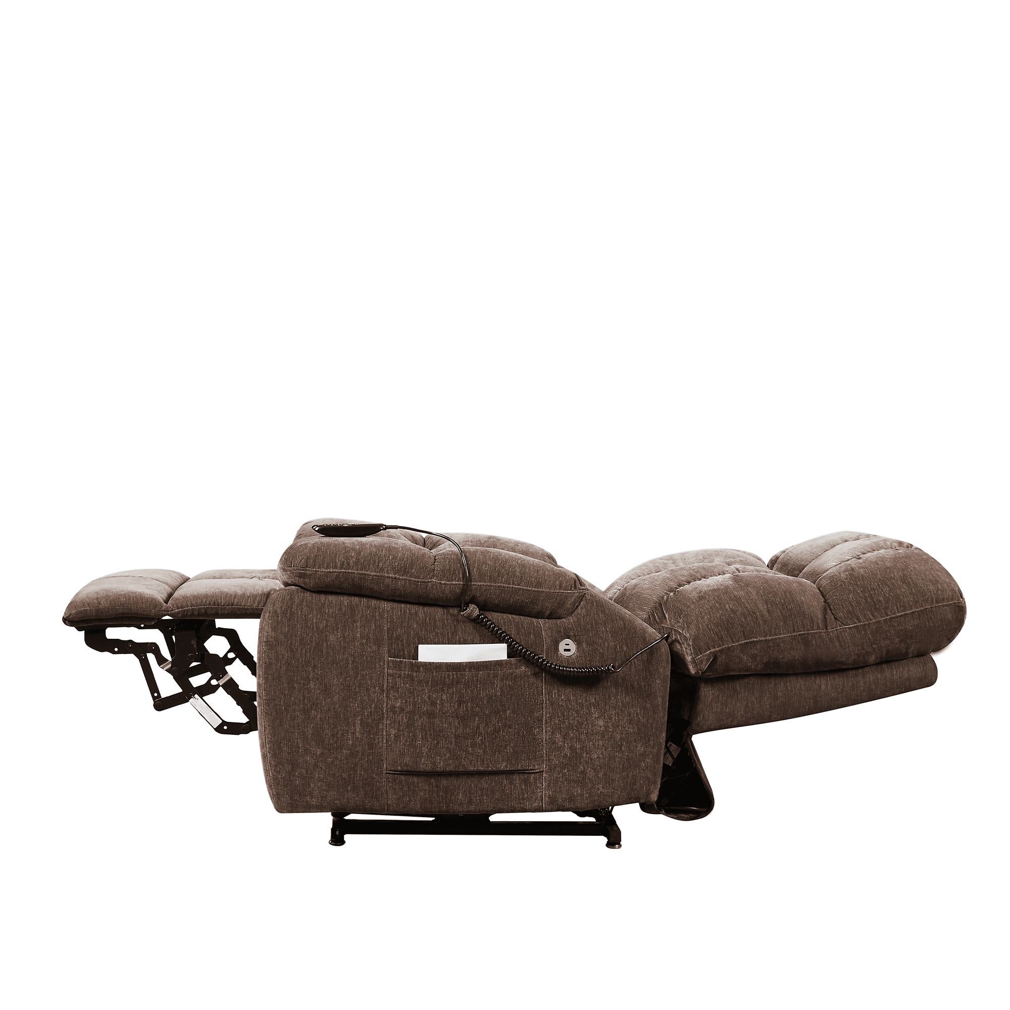 MAYEERTY Home Power Lift Recliner,Elderly Lift Chair with Heat Therapy and Massage Function,Living Room, Brown