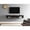 Gray, variant on Wall Mounted Wood TV Console Entertainment Center Wall Decor 60-inch Gray