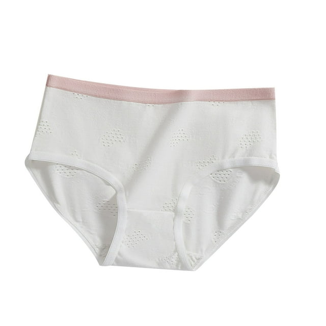 Ultra-Soft Cotton Imitation Girls Underwear - Breathable Mid Rise Hypoallergenic Panties (3-15Y)