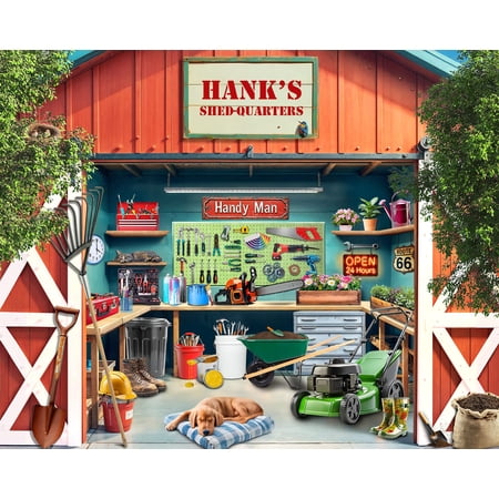 Springbok He Shed - 1000 Piece Jigsaw Puzzle - Made in the USA - Unique Cut Pieces
