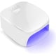 thumbnail image 1 of Lámpara de uñas UV inalámbrica (blanca), luz de uñas UV recargable de 60 W, secador de uñas inalámbrico con puerto USB para cargar teléfono y taladro de uñas, 1 of 5