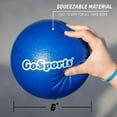 GoSports 6 Inch Soft Skin Foam Playground Dodgeballs 6 Pack Set for