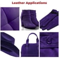 thumbnail image 5 of ELW Chap Splits Suede 4-5 oz 1.6-2mm Purple, Pre-Cut Piece 8-10 SQ FT - Split Leather AB Grade Cowhide - Perfect for Auto, Garments, Chaps, Bags, Vest, Aprons, Saddles, Moccasins, 5 of 7