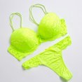 thumbnail image 2 of Odeerbi Women's Lingerie Set Valentine's Day 2025 Fashion Sexy Lace Underwear Pajamas Embroidered Ladies Steel Rings Intimates Set Green, 2 of 8