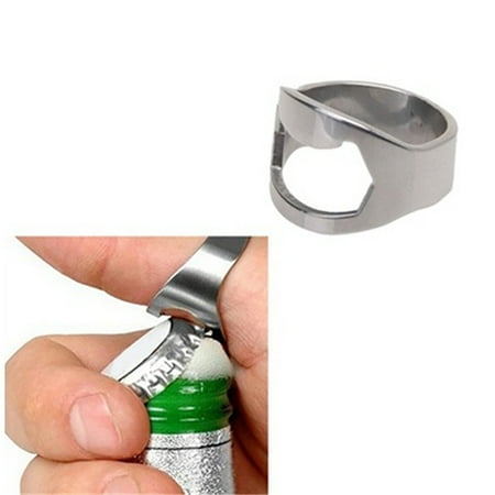 

YUEHAO Bottle Can Openers 3PCS Stainless Steel Finger Thumb Ring Bottle Open Opener Bar Tool Gifts kitchen gadgets