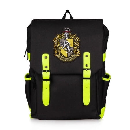 Harry Potter Oxford Backpack - Retro Style Brown Daypack, 16L Capacity, Multiple Compartments For School & Travel