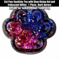 thumbnail image 3 of Cat Paw Squishy Toy with Slow Rising Gel and Iridescent Glitter, 1 Piece, Dark Design, for Relaxation, Squeeze Toy, 3 of 3