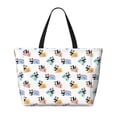 thumbnail image 2 of Naloa Panda And Rainbow Large Capacity Beach Bag, Waterproof Sandproof Beach Swim Pool Bag Tote Bag for Women, 2 of 7
