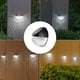 thumbnail image 4 of Luces solares para exteriores, luz solar para jardín, luz LED semicircular impermeable para pared, luz para cerramiento de jardín, IP65, luz blanca, luz cálida, luz solar de plástico de tres opciones., 4 of 7