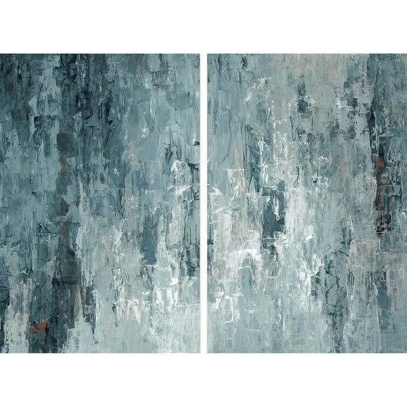 Tainted Dark Blues Diptych