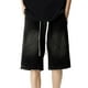 thumbnail image 4 of Pantalones cortos Cagnkofi para hombre, estilo casual de verano, de mezclilla, holgados, estilo Y2K, moda urbana., 4 of 5