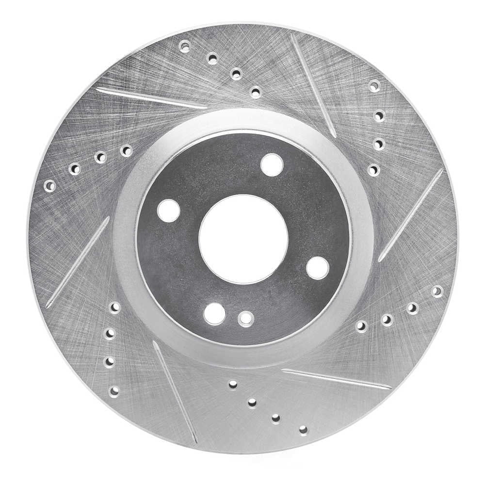 Dynamic Friction Company 631-80074R DFC Brake Rotor - Drilled And Slotted - Silver