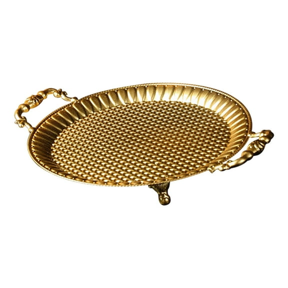 Serving Tray Cupcake Tray Fruit Plate Made with Durable Iron for Dessert Dinner Parties and Special Events