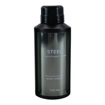 Bath and Body Works (Men's Collection) Steel Deodorizing Body Spray (3.7 oz / 104 g)