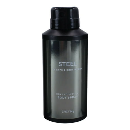 Bath and Body Works (Men's Collection) Steel Deodorizing Body Spray (3.7 oz / 104 g)