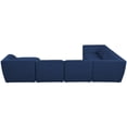 thumbnail image 4 of Meridian Furniture Miramar Navy Durable Linen Textured Modular Sectional, 4 of 14