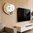 thumbnail image 2 of Reloj despertador con lámpara de luna, reloj de pared de alta gama, reloj decorativo para colgar en la pared, ideal para salón, dormitorio, estudio, comedor, etc., 2 of 4