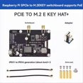 thumbnail image 2 of for 5 PCIe to M.2 E KEY with PoE HAT+, 2 of 5