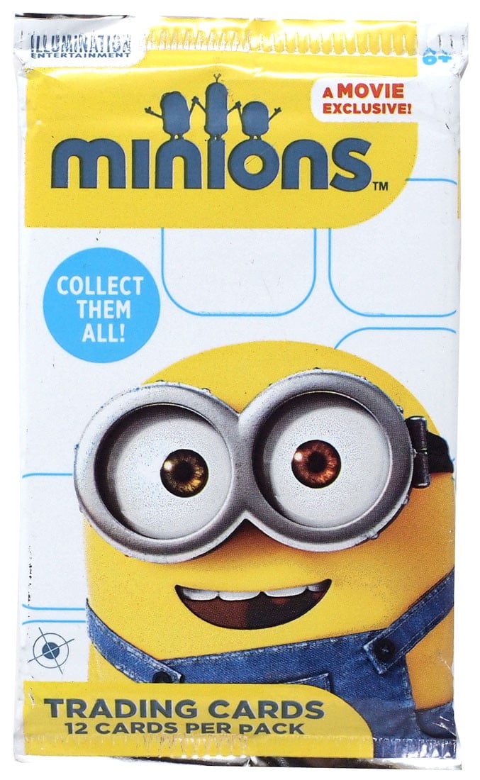 2015 MINIONS THE MOVIE JUMBO TRADING CARDS LOT OF 6 NEW SEALED PACKS 
