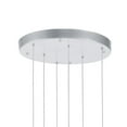 thumbnail image 5 of CWI Lighting Carolina Contemporary Metal LED Chandelier in Pewter, 5 of 5