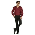 thumbnail image 5 of Bestman Solid Long Sleeve Cotton Shirts For Mens Formal Button Down Regular Fit Shirt, 5 of 7