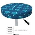 thumbnail image 4 of Lsque Cute Turtle Round Bar chair cushion covers Velvet Fabric Premium Comfort Protects from Scratches and Stains for 14-17 Inch Chair- 14 inch, 4 of 7